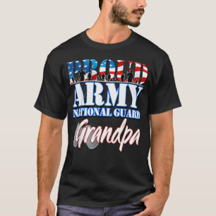 Proud Army National Guard Grandpa Grandparents T-Shirt