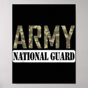 Proud Army National Guard Military Family Veteran Poster