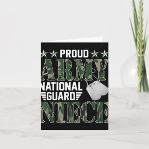 Proud Army National Guard Niece Military Family Ve Card