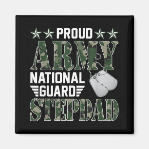 Proud Army National Guard Stepdad Military Family  Magnet