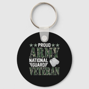 Proud Army National Guard Veteran Military Family Key Ring