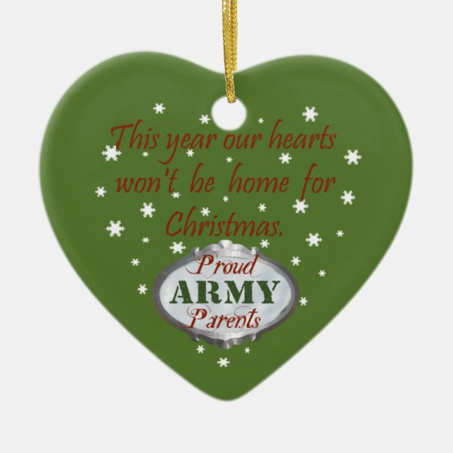 Proud Army Parents Ornament (Front)