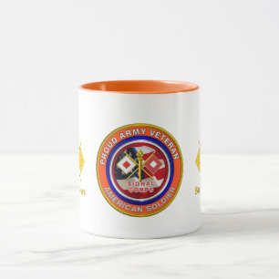 Proud Army Signal Corps Veteran Mug