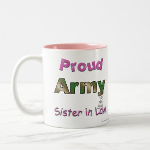 Proud Army Sister in Law Mug