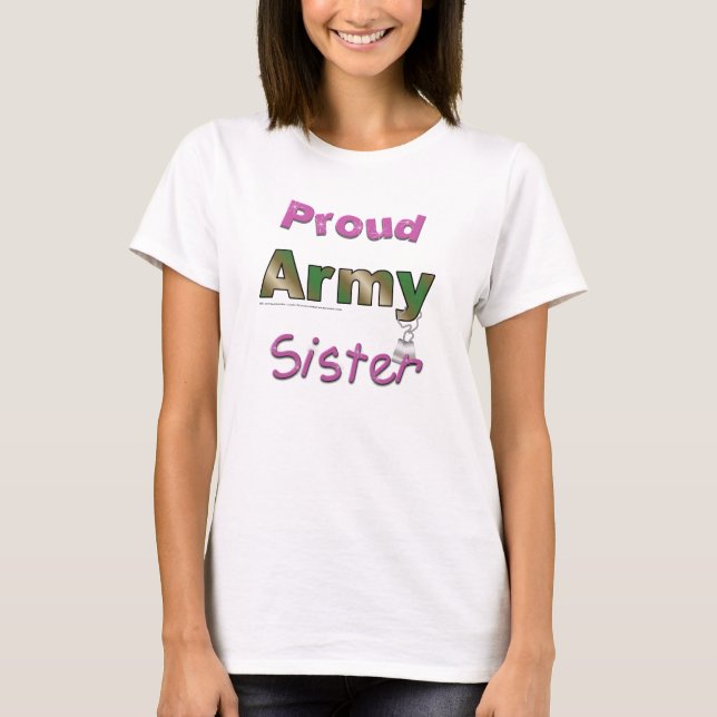 Proud Army Sister Tshirt (Front)