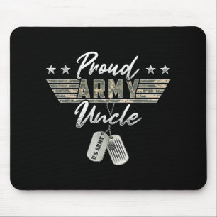 Proud Army Uncle American Veteran Military Mouse Pad