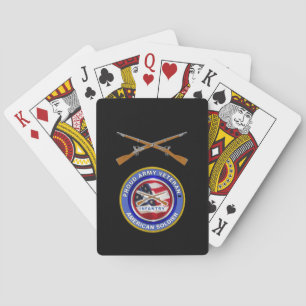 Proud Army Veteran Infantry Soldier Playing Cards