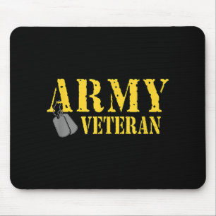 Proud Army Veteran Shirt Military Pride T Shirt Mouse Pad