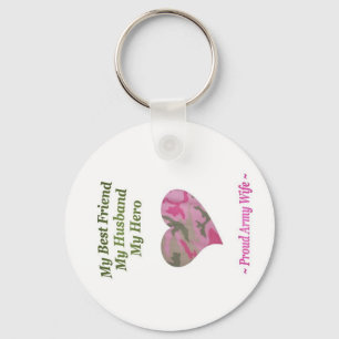 Proud Army Wife Key Ring