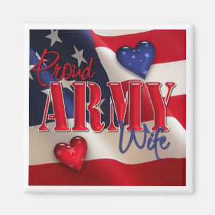 "Proud ARMY Wife" Magnet
