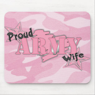 Proud Army Wife Mousepad