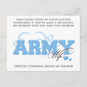 Proud ARMY Wife Postcard