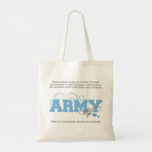 Proud ARMY Wife Tote Bag