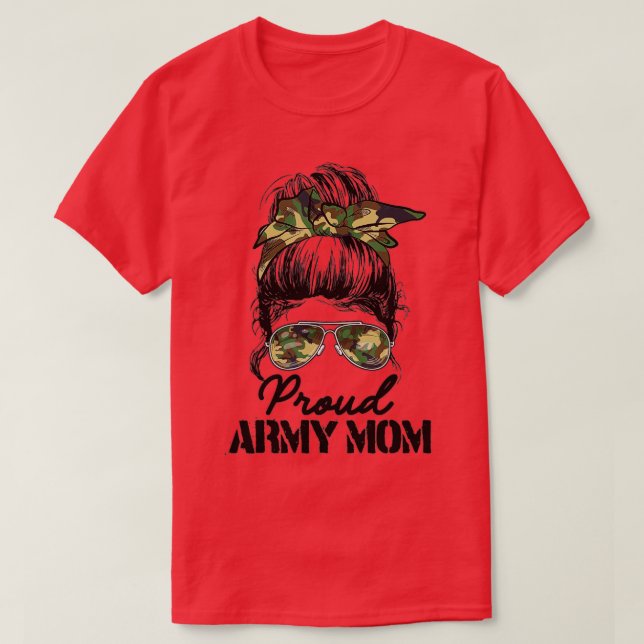Proud Armys Grandma  Military Pride (54)  T-Shirt (Design Front)