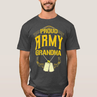Proud Armys Grandma  Military Pride (84)  T-Shirt