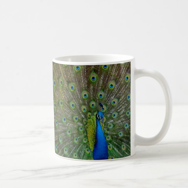 proud as a peacock coffee mug (Right)