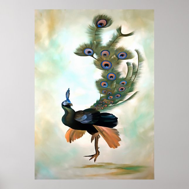 Proud As A Peacock Colourful Courtship Display Poster (Front)