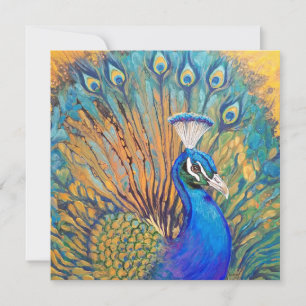 Proud as a Peacock Thank You Card