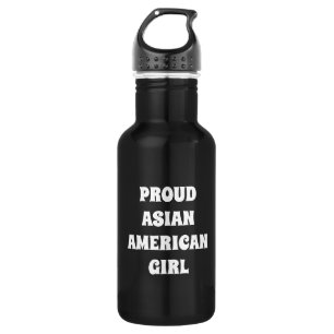 Proud Asian American Girl, Stainless Steel Water B 532 Ml Water Bottle