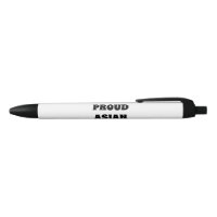 Proud Asian Girl, black white Black Ink Pen