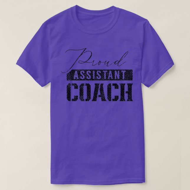 Proud assistant coach 5 T-Shirt (Design Front)