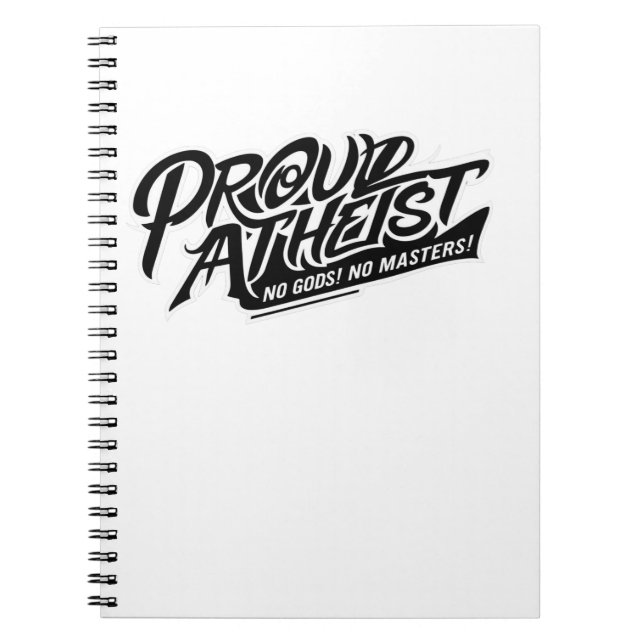 Proud Atheist! Notebook (Front)