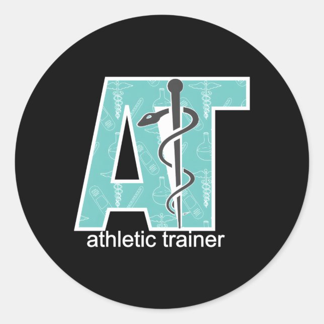 Proud Athletic Trainer Athletic Training Classic Round Sticker (Front)