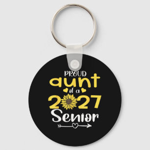 Proud Aunt 2027 Senior School College University Key Ring
