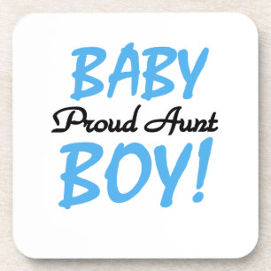Proud Aunt Baby Boy T-shirts and Gifts Coaster