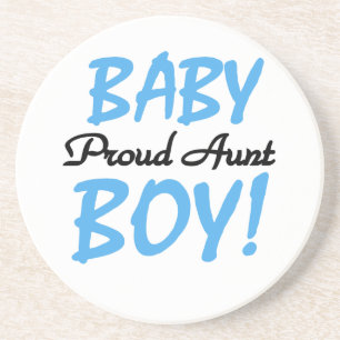 Proud Aunt Baby Boy T-shirts and Gifts Coaster