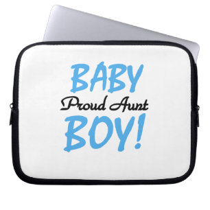 Proud Aunt Baby Boy T-shirts and Gifts Laptop Sleeve
