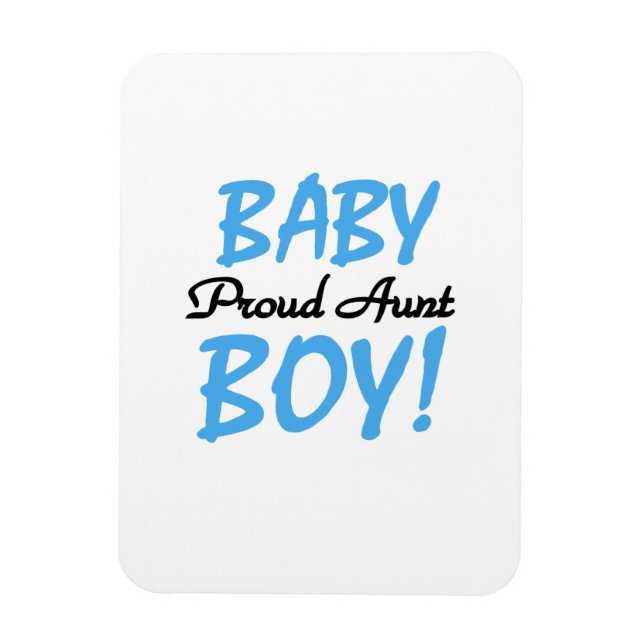 Proud Aunt Baby Boy T-shirts and Gifts Magnet (Vertical)