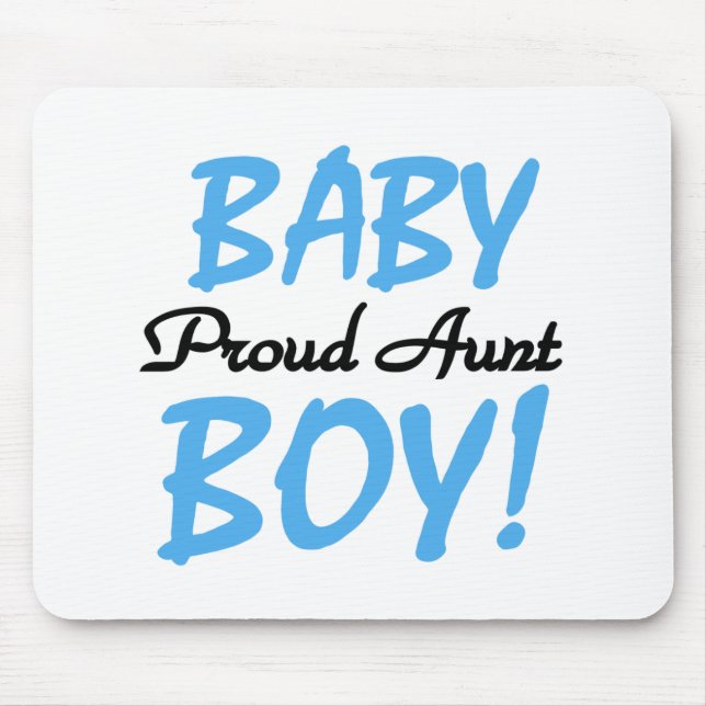 Proud Aunt Baby Boy Tshirts and Gifts Mouse Pad (Front)