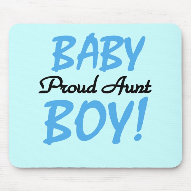 Proud Aunt Baby Boy Tshirts and Gifts Mouse Pad (Front)