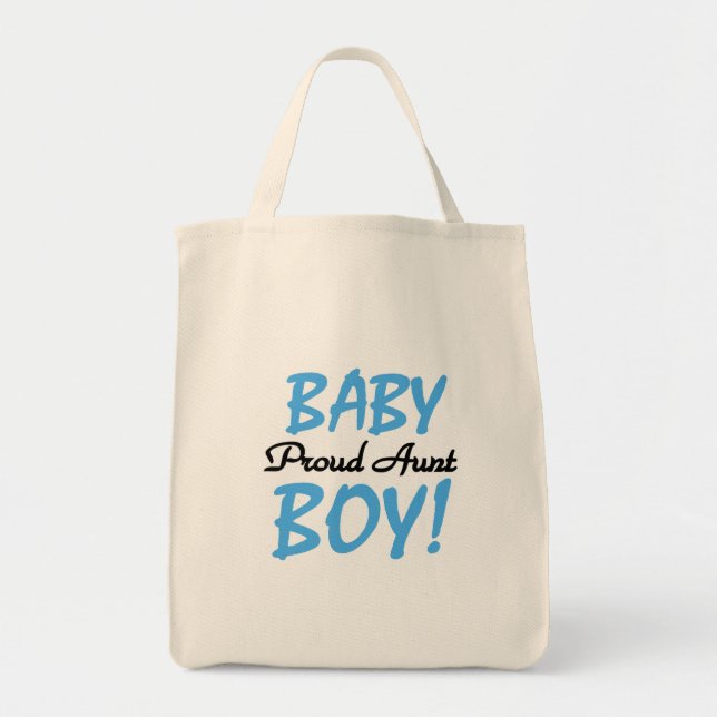 Proud Aunt Baby Boy Tshirts and Gifts Tote Bag (Front)