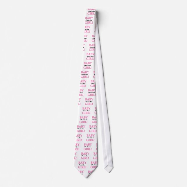 Proud Aunt Baby Girl Tshirts and Gifts Tie (Front)