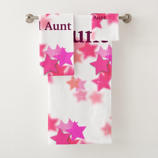 Proud Aunt Bath Towel Set (Insitu)
