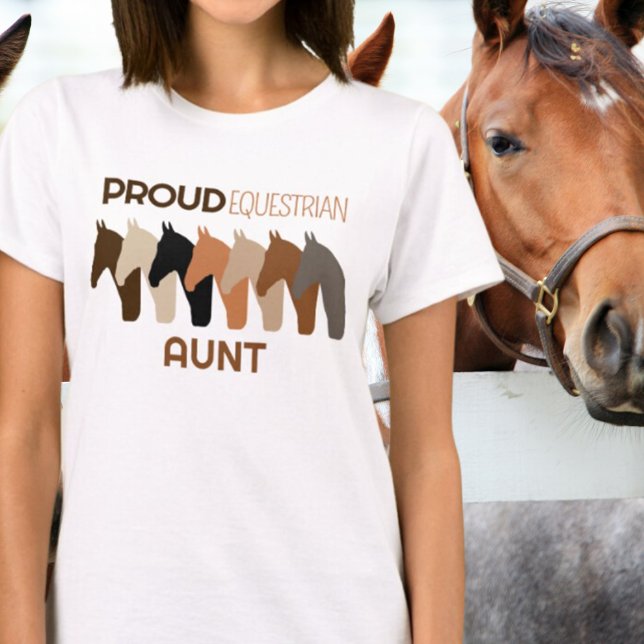 Proud Aunt Equestrian T-Shirt (Creator Uploaded)