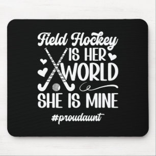 Proud Aunt Field Hockey Aunt Of A Field Hockey Pla Mouse Pad