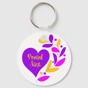 Proud Aunt Key Ring