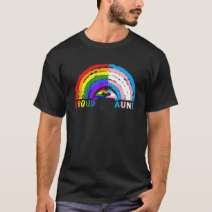 Proud Aunt LGBT And Transgender LGBTQ Gay Pride T-Shirt