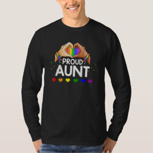 Proud Aunt Lgbt Flag Gay Lesbian Pride Parades Rai T-Shirt