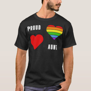 Proud aunt LGBT Pride Month Tee LGBTQ Supporter Gi