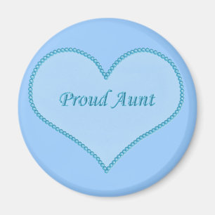 Proud Aunt Magnet, Blue Magnet