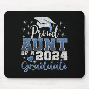 Proud Aunt Of 2024 Graduate Awesome Family College Mouse Pad