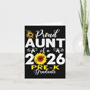 Proud aunt of 2026 pre-k graduate mothers dayProud Card