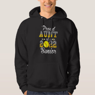 Proud Aunt Of A 2022 Senior Leopard Softball Game Hoodie