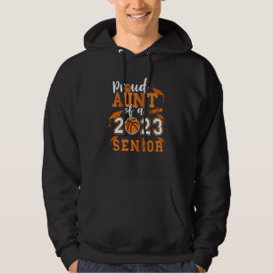 Proud Aunt Of A 2023 Senior 23 Basketball Graduati Hoodie