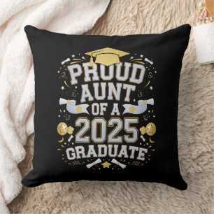 Proud Aunt Of A 2025 Graduate Graduation Family Cushion