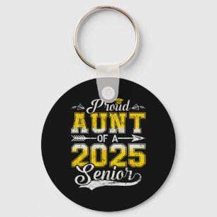 Proud Aunt Of A 2025 Senior Graduate Key Ring
